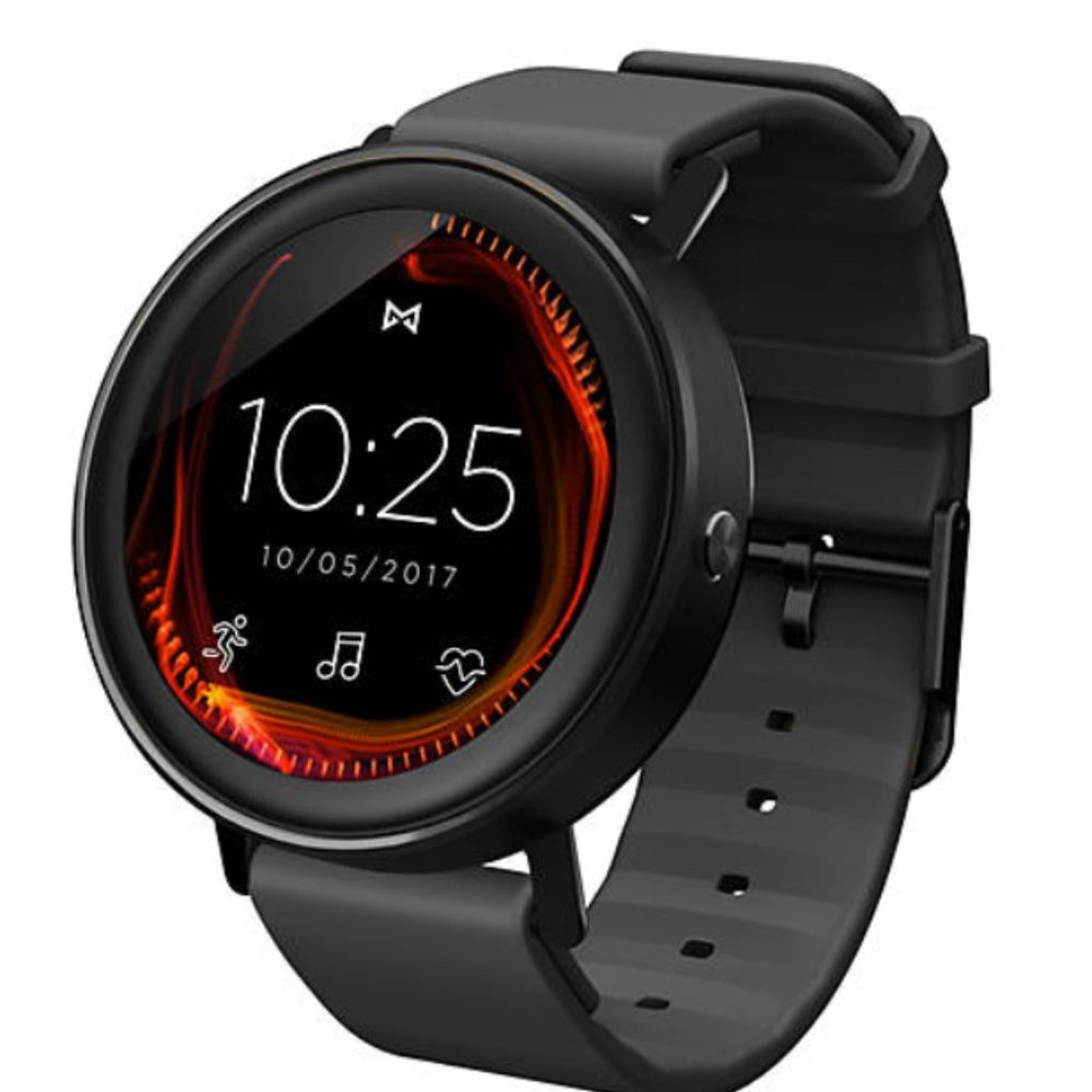 MISFIT Men's Vapor Black Silicone Smartwatch